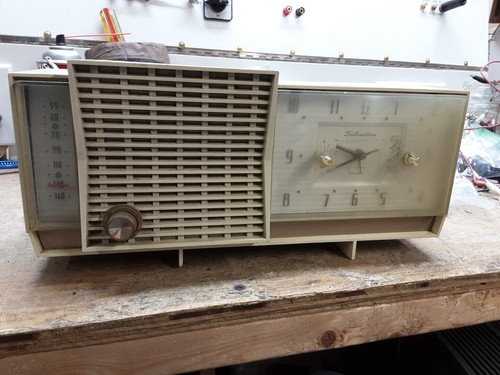 Vintage sears silvertone clock - vintage,